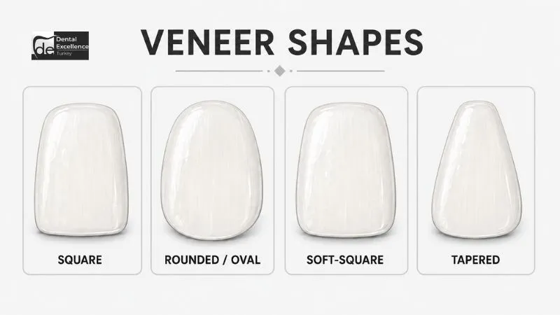 Veneer shapes in Turkey Veneer Shapes in Antalya